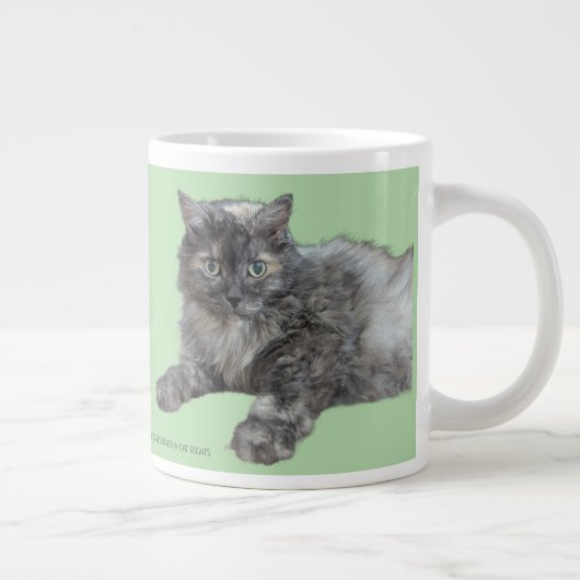 RoseWritesによるあなたの猫を敬う ジャンボコーヒーマグカップ (右)