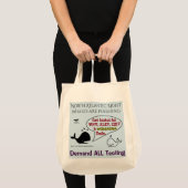 RoseWritesによるすべてのクジラの検査を要求 トートバッグ (正面(商品))