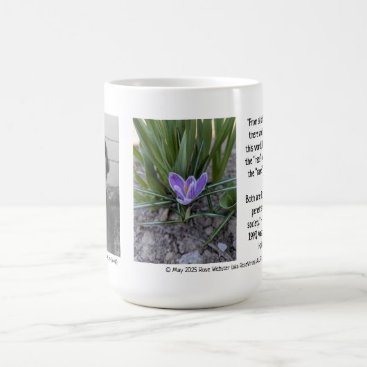 RoseWritesによるインスパイアViktor Frankl Mug コーヒーマグカップ (中央)
