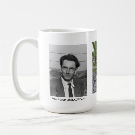 RoseWritesによるインスパイアViktor Frankl Mug コーヒーマグカップ (左)