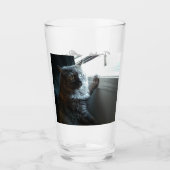 RoseWritesによるエディターキャットのグラスカップ タンブラーグラス (正面)