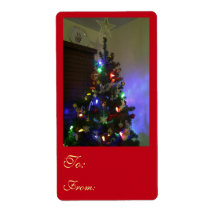 RoseWritesによるクリスマスツリーのギフトラベル