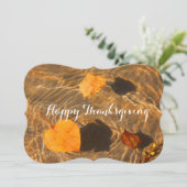 RoseWritesによる感謝祭企業のカード(Happy Thanksgiving (Happy T 招待状 (スタンド正面)