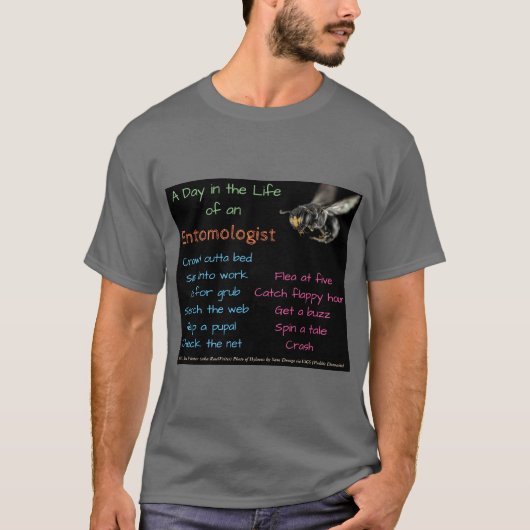 RoseWritesによる昆虫学者の日(Revised) Tシャツ (正面)