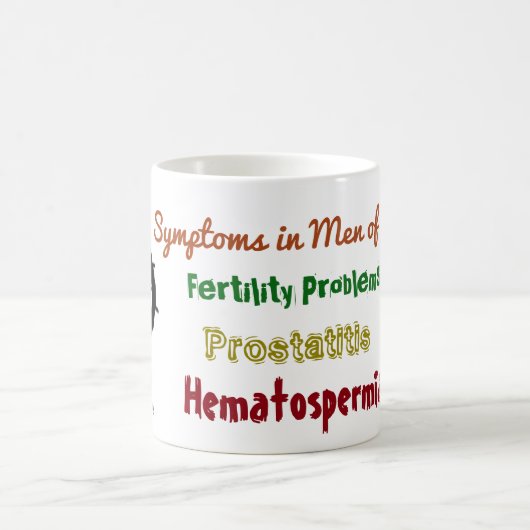 RoseWritesによる男性Zika Mugの症状 コーヒーマグカップ (中央)