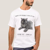 RoseWritesによる「あなたの猫を敬え」 Tシャツ (正面)