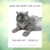 RoseWritesによる「猫の日を尊重する日」 ウィンドウサイン (シート3)