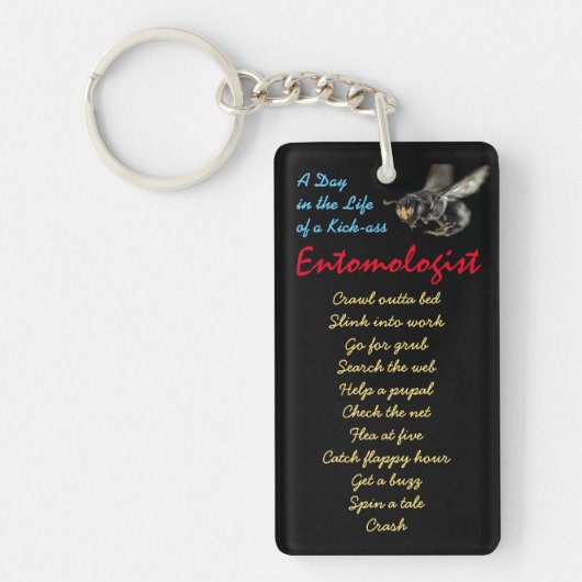 RoseWritesによるKick-ass Entomologist Keychain キーホルダー (正面)