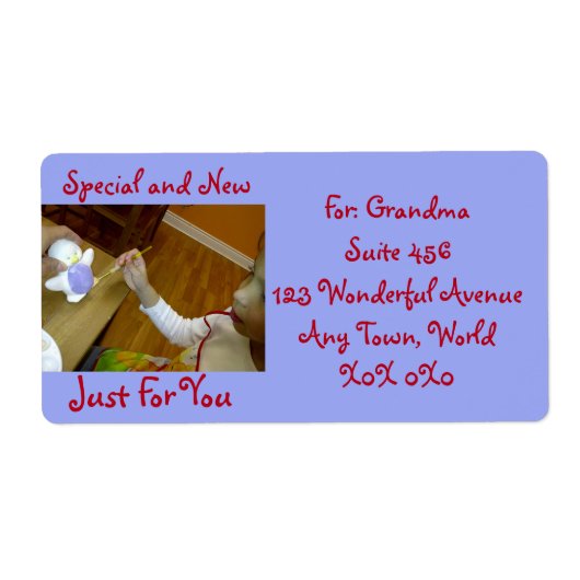 RoseWritesによるShipping Labelのためだけに作られる ラベル (正面)