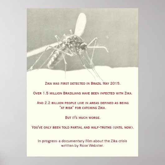 RoseWritesによるZikaドキュメンタリーのポスター ポスター (正面)