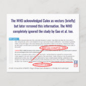 RoseWritesのZikaベクトルがCulexであることを知っているWHO チラシ (正面)