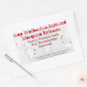 RoseWritesストップによるWolbachiaスタンプ 長方形シール (封筒)