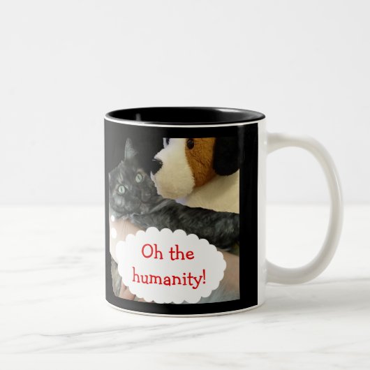 RoseWritesリラックスによるCat  Humanity Mug コーヒーマグカップ (右)