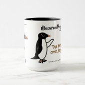 RoseWrites救済 Mugのマカロニペンギン マグカップ (中央)