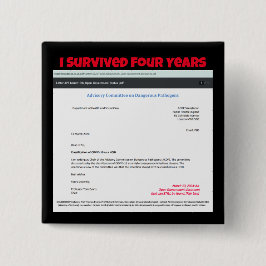 RoseWrites生き延びボタンで4年 缶バッジ