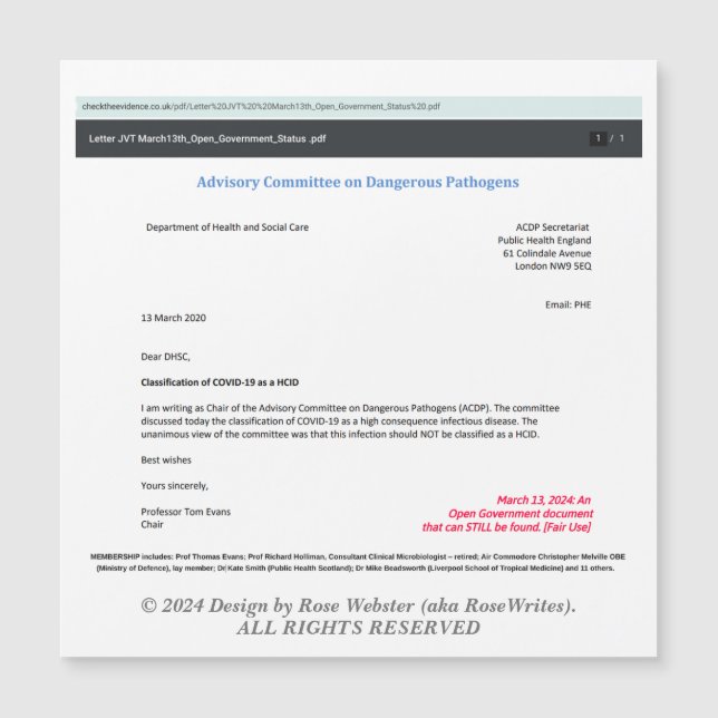 RoseWrites磁気カード諮問委員会 (正面)