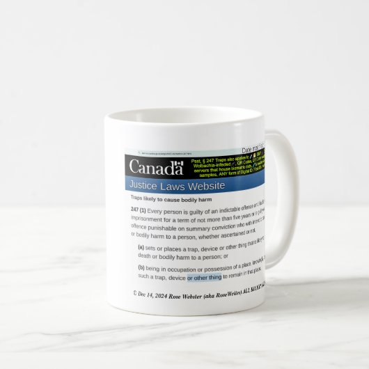 RoseWrites Magによる3-NOPの使用も保存もしない コーヒーマグカップ (正面右)