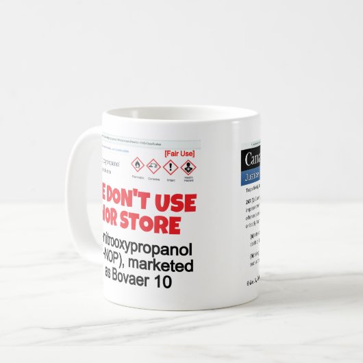 RoseWrites Magによる3-NOPの使用も保存もしない コーヒーマグカップ (正面左)