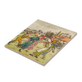 RoseyのまわりのKate Greenawayのリング タイル (側面)