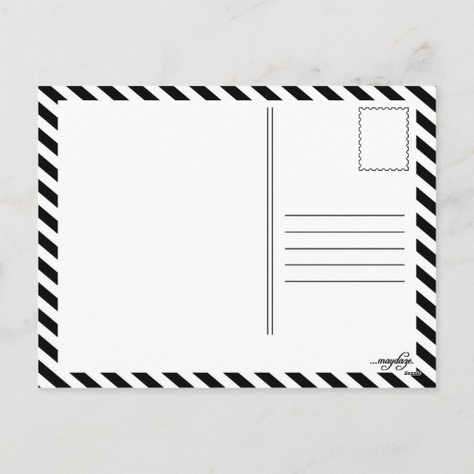 roshのhashanah (スターバストダビデの星) シーズンポストカード (裏面)