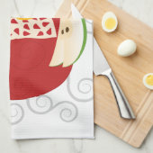 Rosh Hashanaの休日の台所装飾 キッチンタオル (四つ折り)