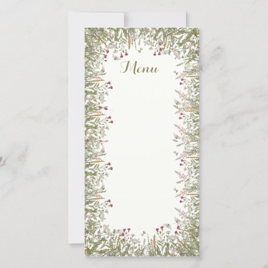 Rosh Hashanaフローラインスパイアメニュー・カード サンキューカード (正面)