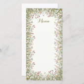 Rosh Hashanaフローラインスパイアメニュー・カード サンキューカード (正面/裏面)