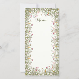 Rosh Hashanaフローラインスパイアメニュー・カード サンキューカード