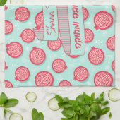 Rosh Hashanaユダヤ人新年がザクロを願う キッチンタオル (折り畳み)