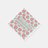 Rosh Hashanaユダヤ人新年がザクロを願う スタンダードカクテルナプキン (角)