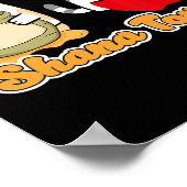 Rosh Hashana猫の人のためのかわいい- Happy Jewish ポスター (角)