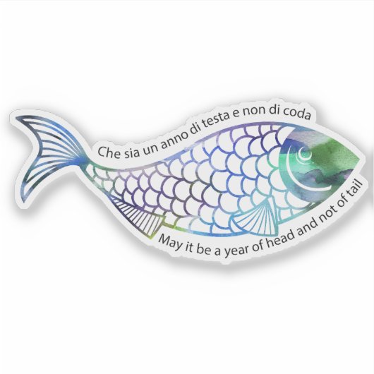 Rosh Hashana Blessing in Judeo-Italian シール (正面)