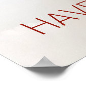 Rosh Hashana Hebrew Honey Apple Shana Tova ポスター (角)