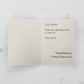 Rosh Hashana Shana Tovaユダヤ人新年 サンキューカード (内部)