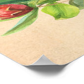 Rosh HaShana Wishes of Shana Tovah w.ポメグラネイト ポスター (角)