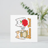 Rosh Hashanahかわいい猫 – ユダヤ人のお正月 招待状 (スタンド正面)