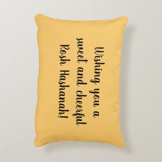 Rosh Hashanahのりんごのザクロの蜂蜜のユダヤ人の新しい アクセントクッション (裏面(縦))