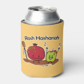 Rosh Hashanahのりんごのザクロの蜂蜜のユダヤ人の新しい 缶クーラー (缶正面)