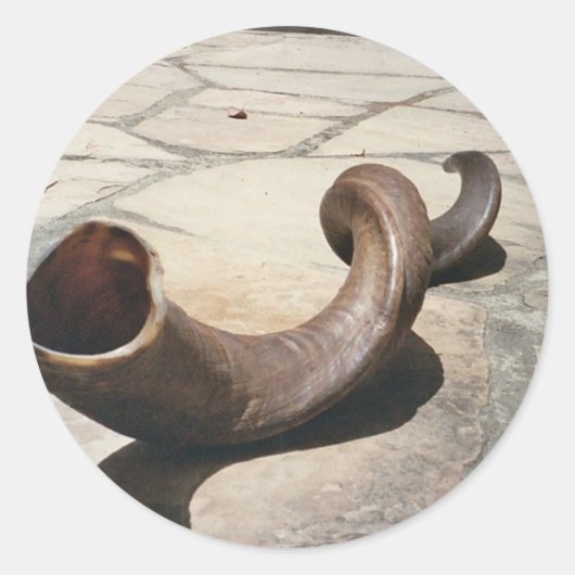 Rosh Hashanahのステッカー ラウンドシール (正面)