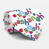 Rosh Hashanahのユダヤ人の新年の文字の挨拶 ネクタイ (ロール)