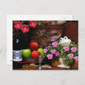 Rosh Hashanahはギフトを梳きます シーズンポストカード (正面/裏面)