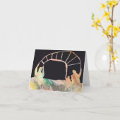 Rosh Hashanahカード5779/2018年 カード (黄色い花)