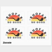 Rosh Hashanahショファーゲットプおもしろいン 長方形シール (シート)