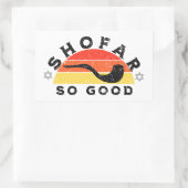 Rosh Hashanahショファーゲットプおもしろいン 長方形シール (バッグ)