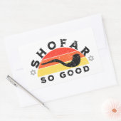 Rosh Hashanahショファーゲットプおもしろいン 長方形シール (封筒)