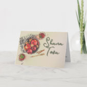 Rosh Hashanahハニーアップルビューティフルブラー カード (正面)