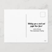 Rosh Hashanahユダヤ人の新年パーソナライズされた名 シーズンポストカード (裏面)