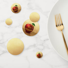 Rosh Hashanahユダヤ人ハニーアップル コンフェッティ