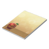 Rosh Hashanahユダヤ人ハニーアップル ノートパッド (回転)