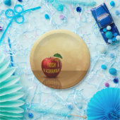 Rosh Hashanahユダヤ人ハニーアップル ペーパープレート (パーティー)